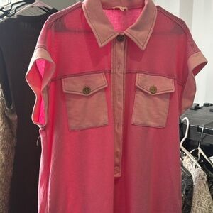 Bubble gum pink romper